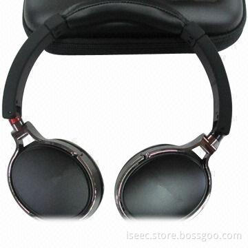 High quality black color on-ear headphones